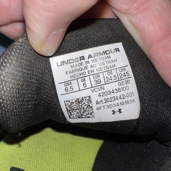 Under Armour Mens Baseball Cleats Leadoff RM Low Molded Shoes Black White 6.5 - Picture 7 of 7